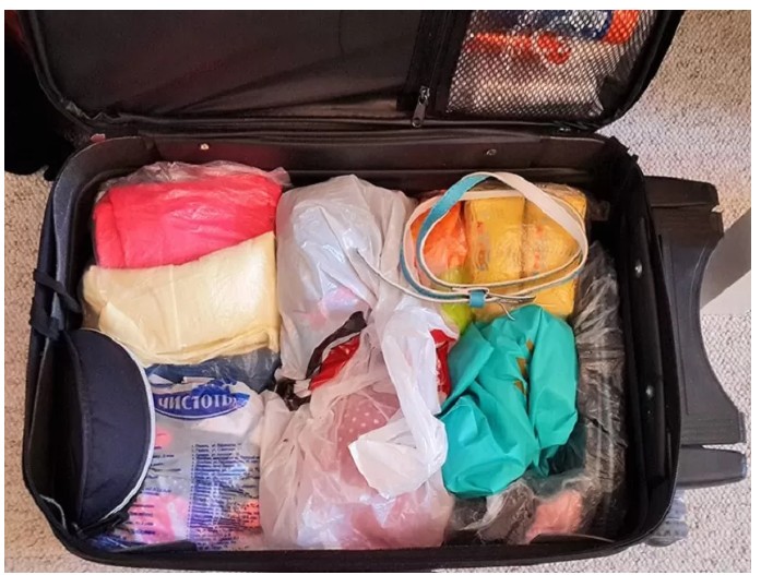 Food and drinks on a flight