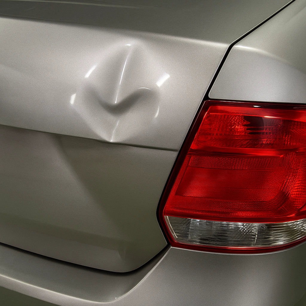 Promáčkliny po lehkém nárazu